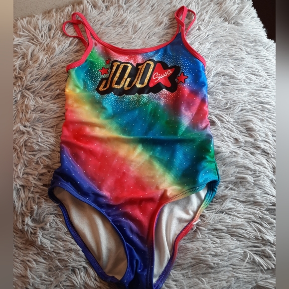 Jojo Siwa Rainbow One Piece Bathing Suits Size 5-6 - Picture 1 of 8